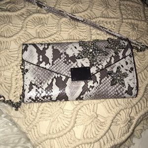Snakeskin and Rhinestone Star Express Crossbody